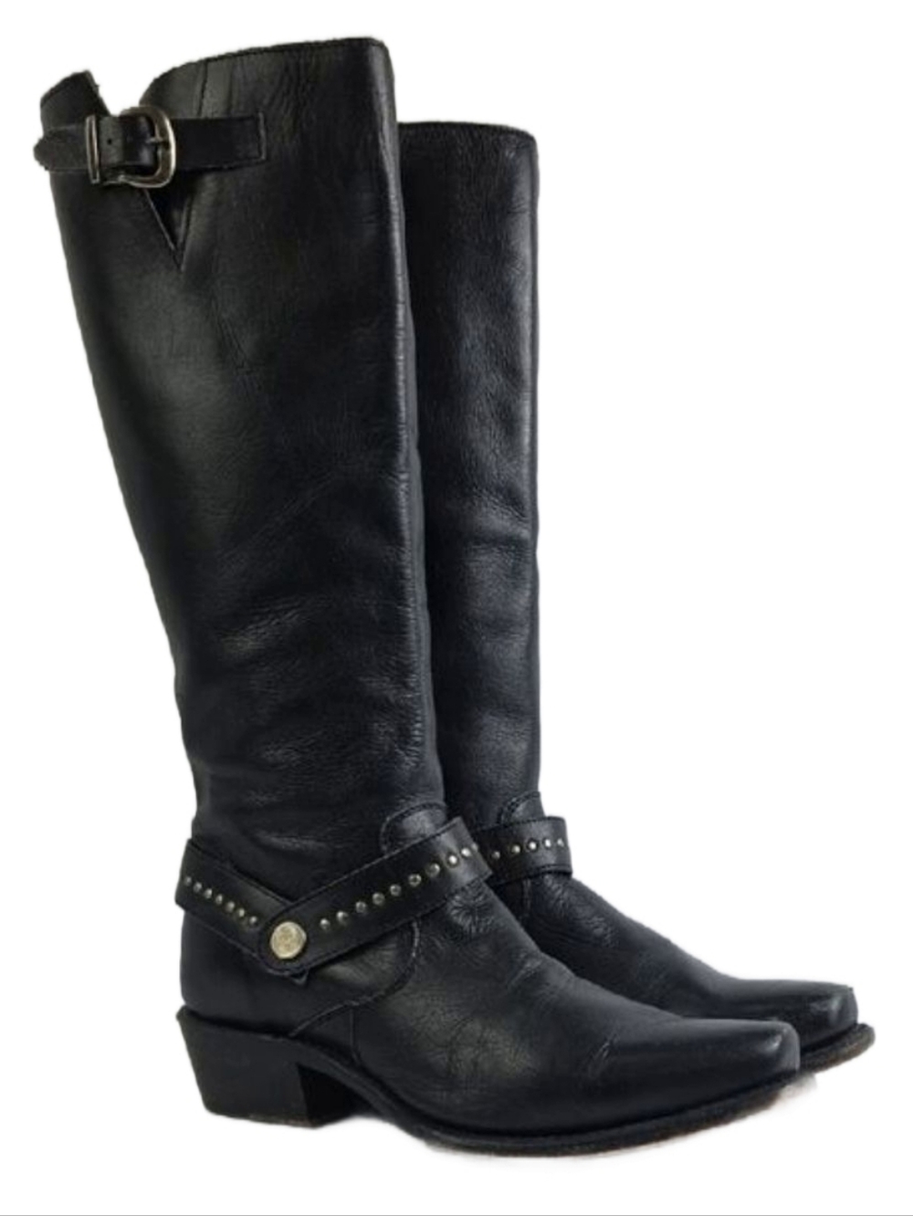 Sonora Melinda Black Leather Women's Boots